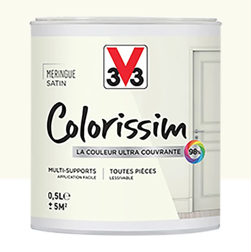 Peinture Multi-supports V33 Colorissim Satin Meringue