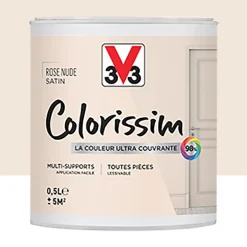 Peinture Multi-supports V33 Colorissim Satin Rose nude