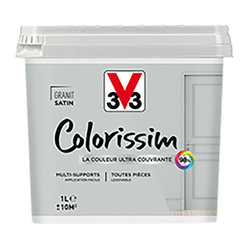 Peinture Multi-supports V33 Colorissim Satin Granit