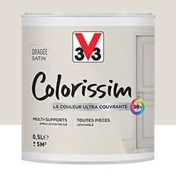 Peinture Multi-supports V33 Colorissim Satin Dragée