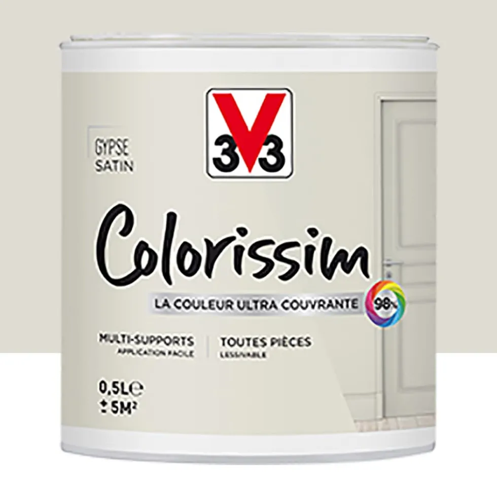 Peinture Multi-supports V33 Colorissim Satin Gypse