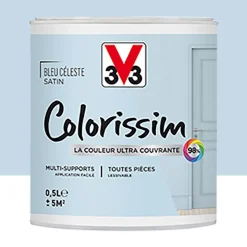 Peinture Multi-supports V33 Colorissim Satin Bleu céleste