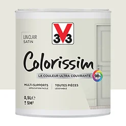 Peinture Multi-supports V33 Colorissim Satin Lin clair