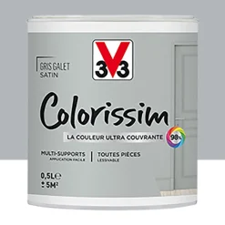 Peinture Multi-supports V33 Colorissim Satin Gris galet