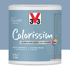Peinture Multi-supports V33 Colorissim Satin Bleu givré
