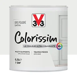 Peinture Multi-supports V33 Colorissim Satin Gris poudré