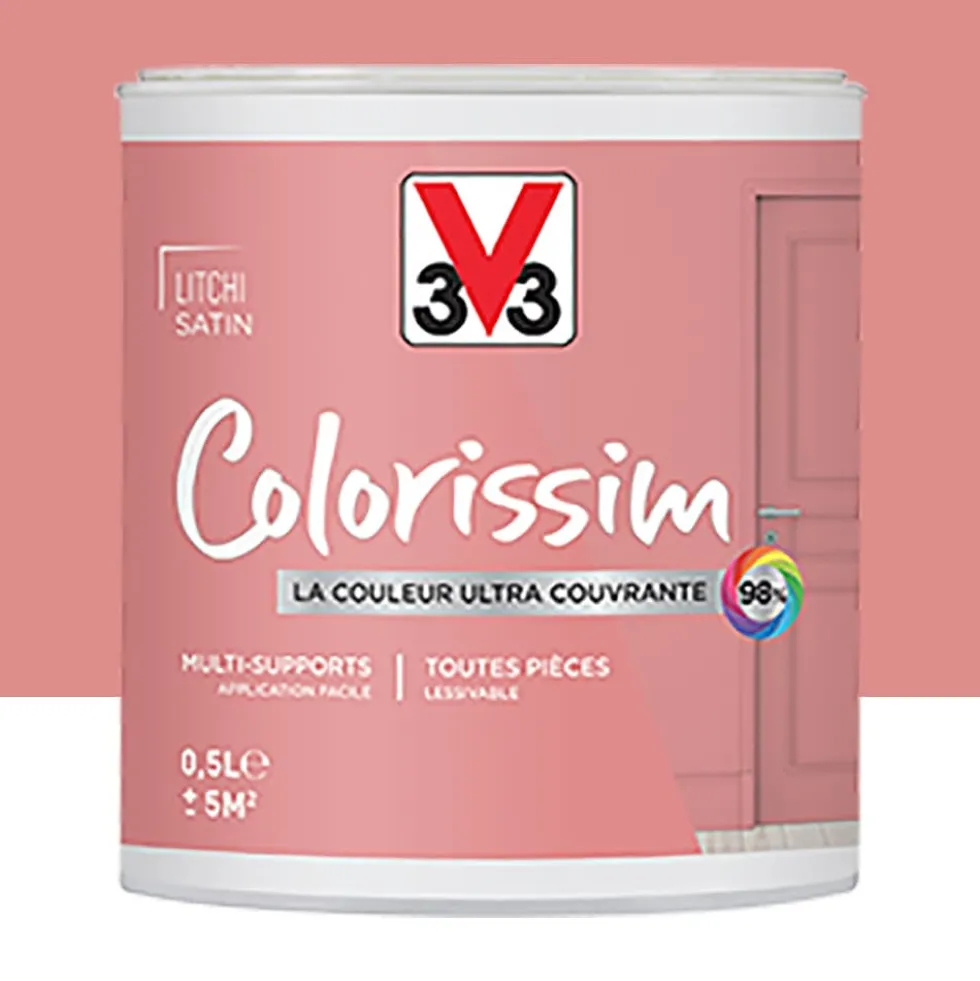Peinture Multi-supports V33 Colorissim Satin Litchi