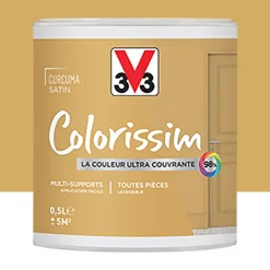 Peinture Multi-supports V33 Colorissim Satin Curcuma