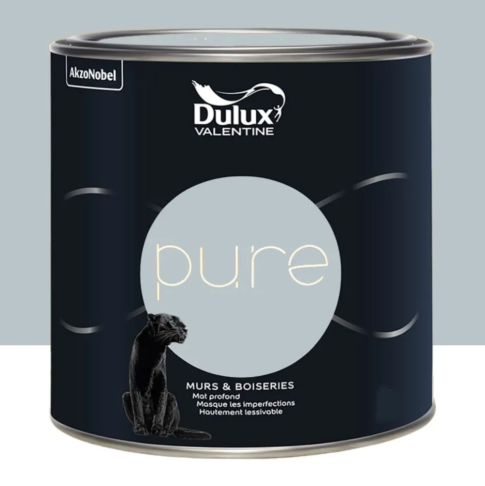 Peinture murs & boiseries Dulux Valentine Pure Zinc