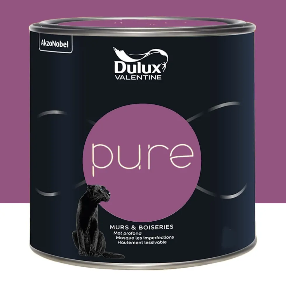 Peinture murs & boiseries Dulux Valentine Pure Fuchsia