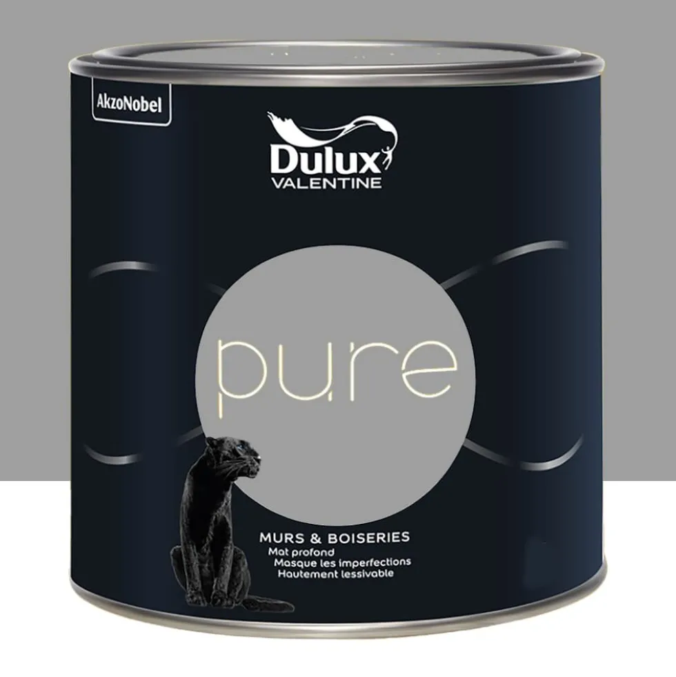 Peinture murs & boiseries Dulux Valentine Pure Aluminium