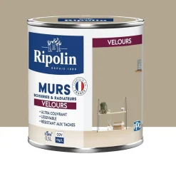 Peinture Murs, Boiseries, Radiateurs RIPOLIN Velours Beige cachemire