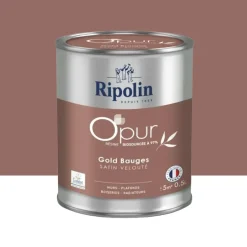 Peinture Murs, Boiseries, Radiateurs RIPOLIN OPur Satin velouté Gold bauge NP