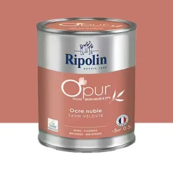 Peinture Murs, Boiseries, Radiateurs RIPOLIN OPur Satin velouté Ocre nubie NP