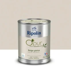 Peinture Murs, Boiseries, Radiateurs RIPOLIN OPur Satin velouté Beige glaise NP