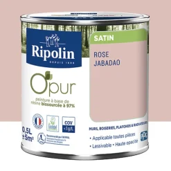 Peinture Murs, Boiseries, Radiateurs RIPOLIN OPur Satin Rose jabadao