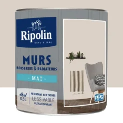 Peinture Murs, Boiseries, Radiateurs RIPOLIN Café au lait Mat
