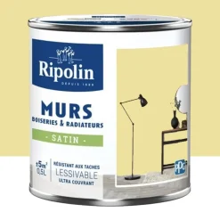 Peinture Murs, Boiseries, Radiateurs RIPOLIN Satin Jaune sinding