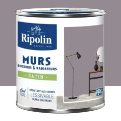 Peinture Murs, Boiseries, Radiateurs RIPOLIN Satin Violet alouette