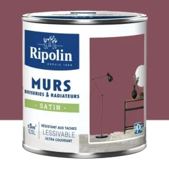 Peinture Murs, Boiseries, Radiateurs RIPOLIN Satin Rose mazurka