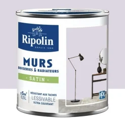 Peinture Murs, Boiseries, Radiateurs RIPOLIN Satin Mauve jacana
