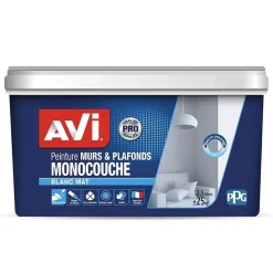 Peinture murs & plafonds AVI Monocouche Blanc mat