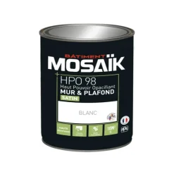 Peinture Murs & Plafonds MOSAÏK HPO 98 Blanc satin