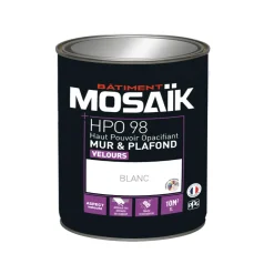 Peinture Murs & Plafonds MOSAÏK HPO 98 Blanc velours