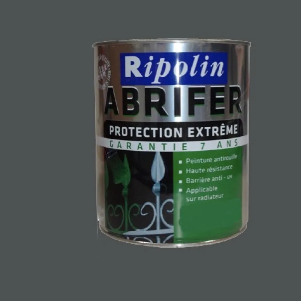 Peinture RIPOLIN Abrifer Protection Extrême Gris Acier Brillant