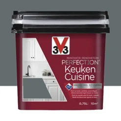 Peinture Rénovation Perfection Cuisine V33 Gris Anthracite