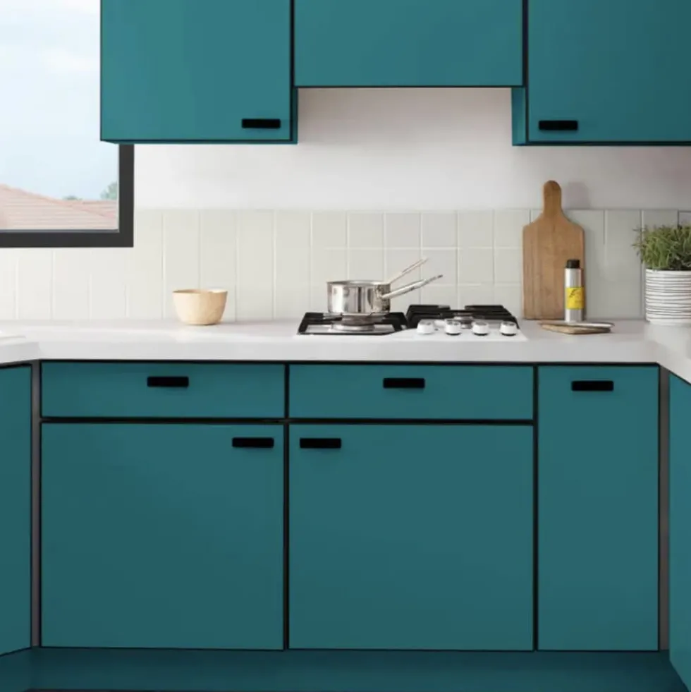 Peinture Rénovation Perfection Cuisine V33 Bleu lagon