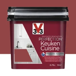 Peinture Rénovation Perfection Cuisine V33 Rouge Exquis
