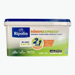 Peinture Rénov Express' RIPOLIN (Grands chantiers) Blanc Satin