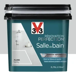 Peinture Salle de Bain V33 Rénovation Perfection Plume