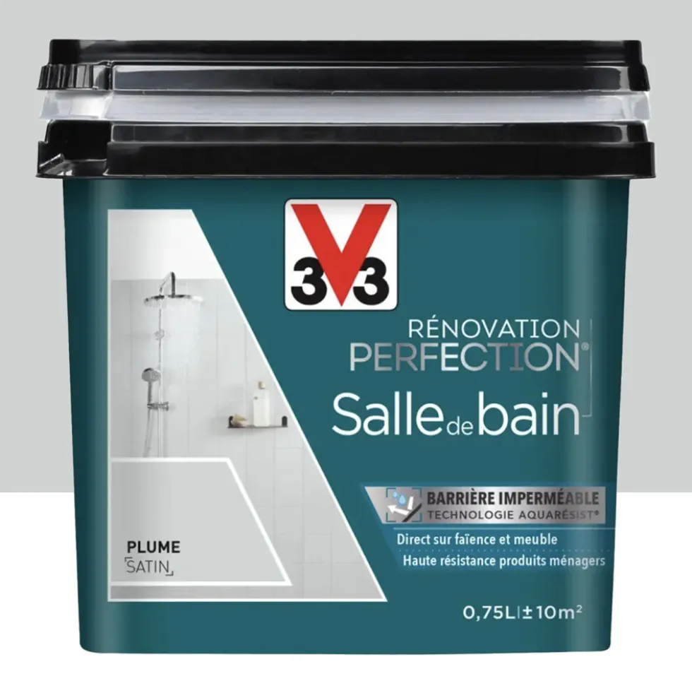 Peinture Salle de Bain V33 Rénovation Perfection Plume
