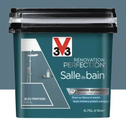Peinture Salle de Bain V33 Rénovation Perfection Bleu profond
