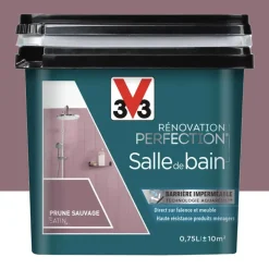 Peinture Salle de Bain V33 Rénovation Perfection Prune sauvage
