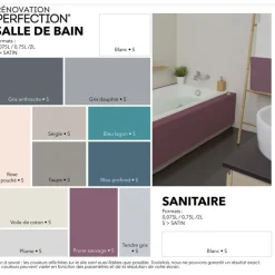 Peinture Salle de Bain V33 Rénovation Perfection Rose poudré