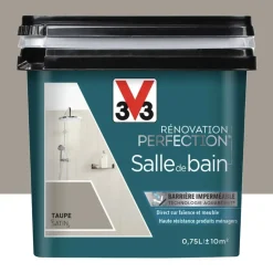 Peinture Salle de Bain V33 Rénovation Perfection Taupe
