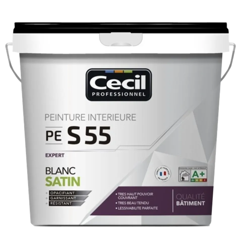 Peinture satinée CÉCIL PE S55 Blanc