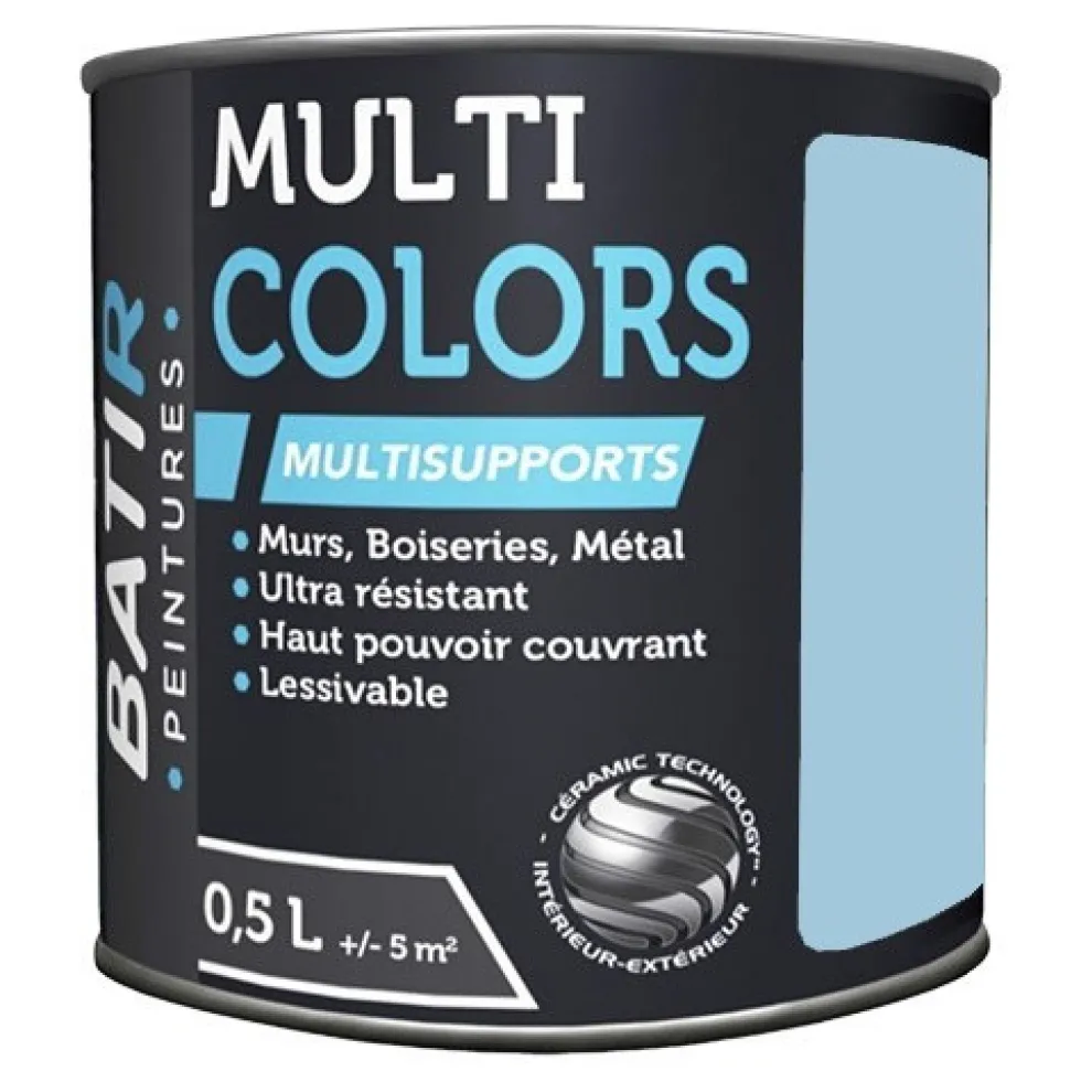 Peintures BÂTIR Multi Colors Mat Poudré Bleu céleste