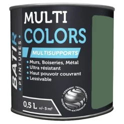 Peintures BÂTIR Multi Colors Mat Poudré Cèdre vert