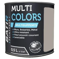Peintures BÂTIR Multi Colors Mat Poudré Quartz fumé