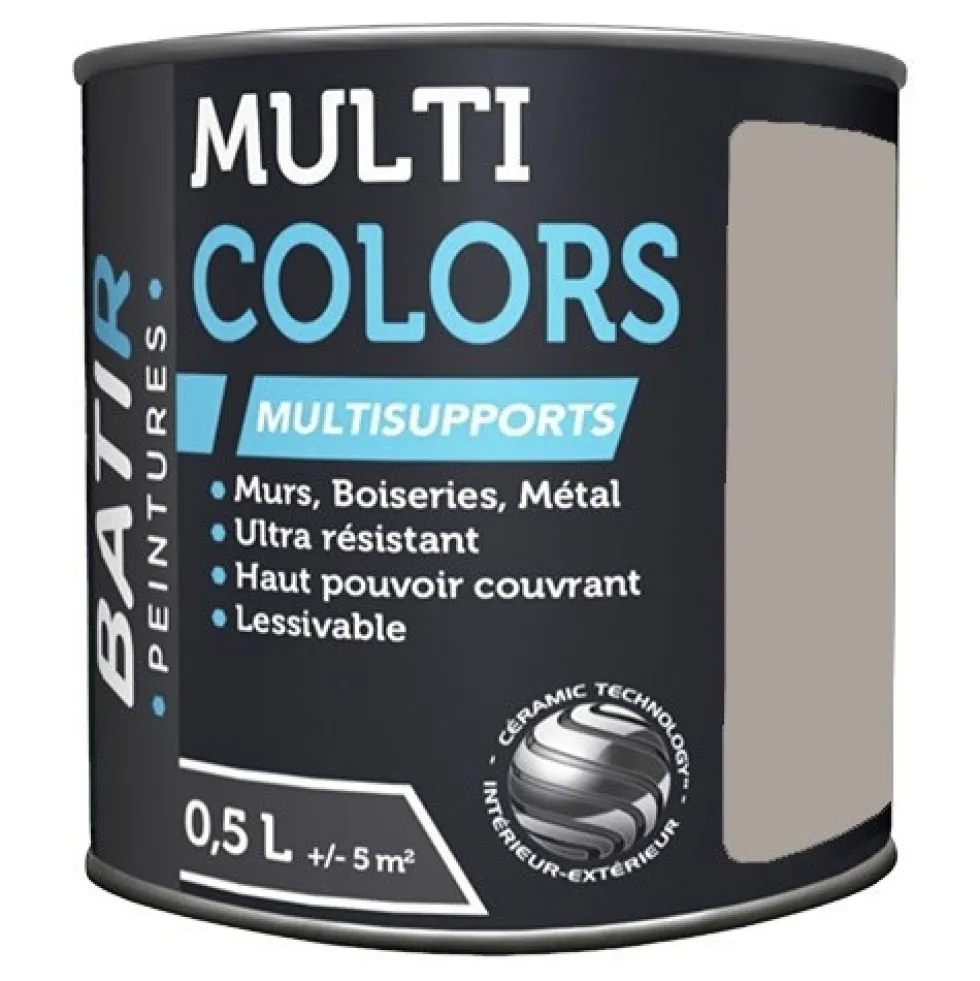 Peintures BÂTIR Multi Colors Mat Poudré Quartz fumé