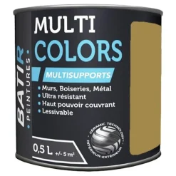 Peintures BÂTIR Multi Colors Mat Poudré Brun tourmaline
