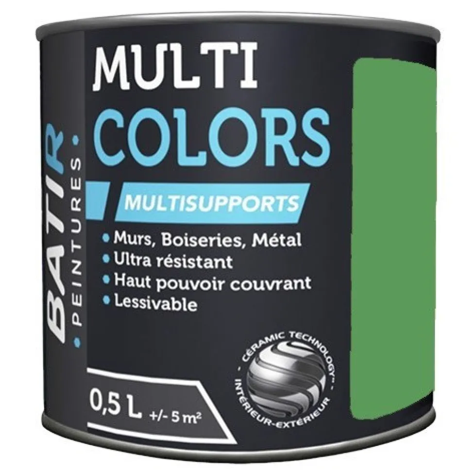 Peintures BÂTIR Multi Colors Mat Poudré Vert oasis