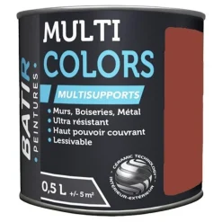 Peintures BÂTIR Multi Colors Mat Poudré Rouge opéra