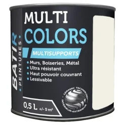 Peintures BÂTIR Multi Colors Mat Poudré Beige nature
