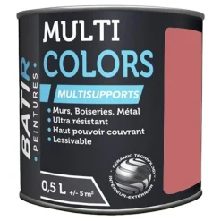 Peintures Multi Colors BÂTIR Satin Soyeux Rose cyclamen