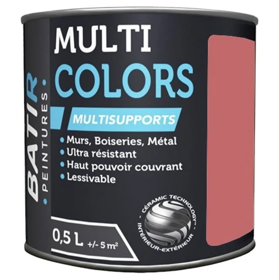 Peintures Multi Colors BÂTIR Satin Soyeux Rose cyclamen